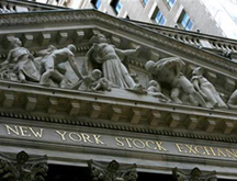 Picture of the Front of the New York Stock Exchange building.